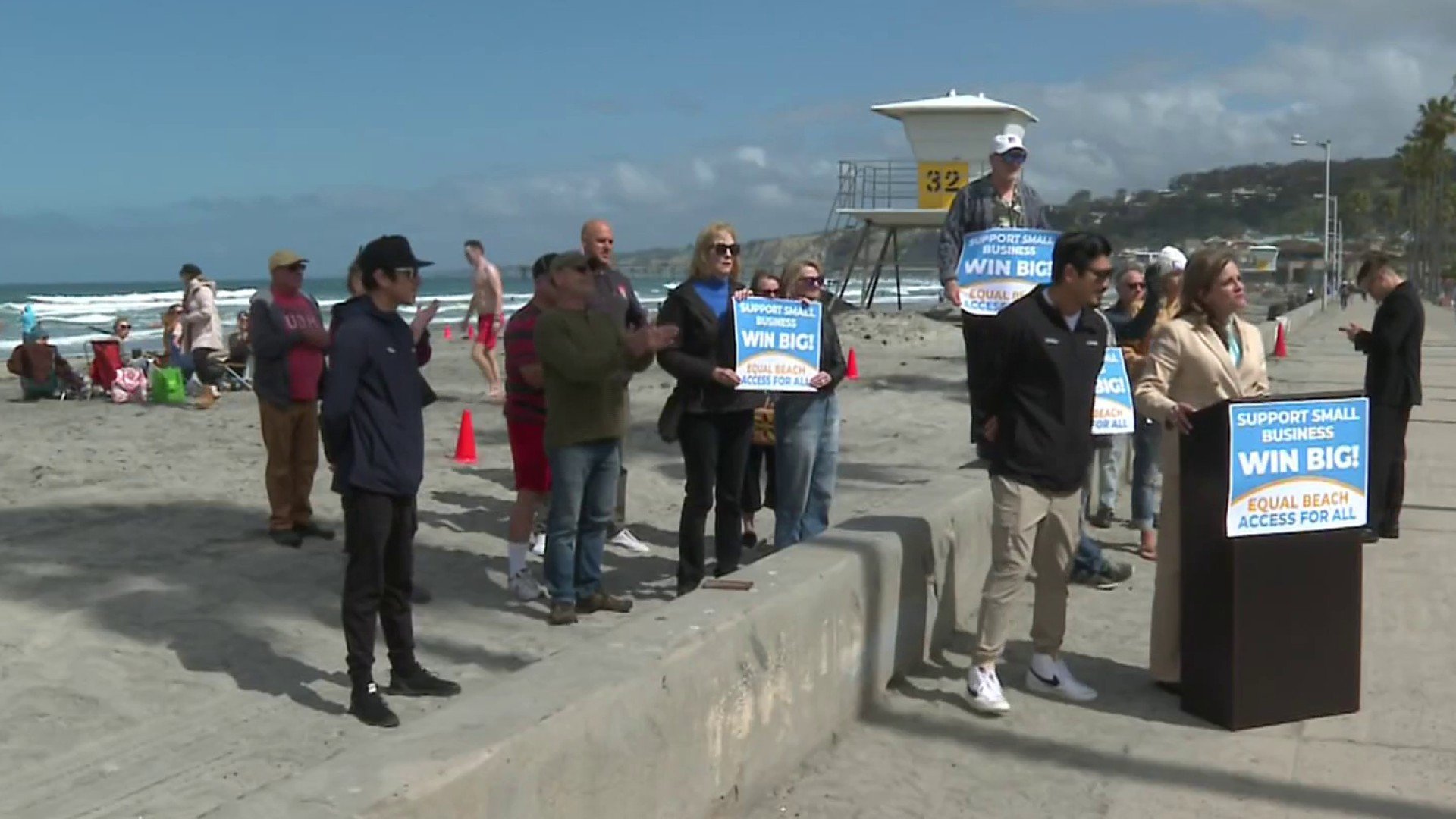 Small biz owners rally against San Diego's 'ban' on businesses ON the beach - Vimarsana News