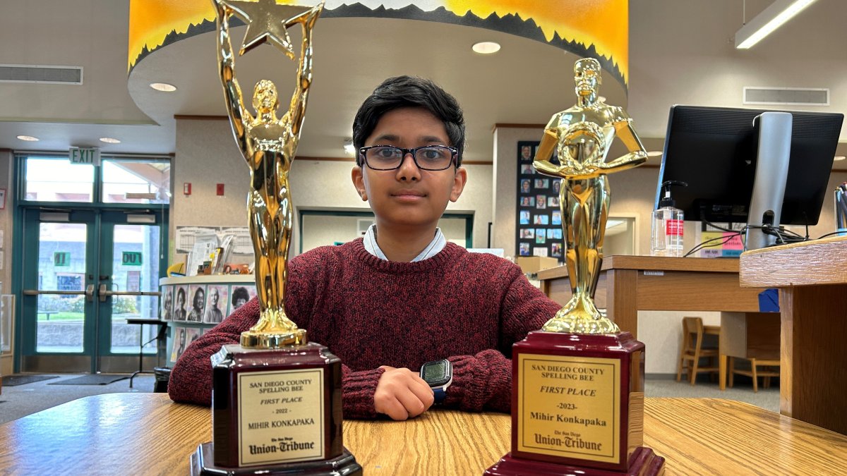 San Diego County spelling bee champ attempts 3rd straight win NBC 7