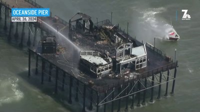 Fire crews extinguish flames on day 2 of Oceanside Pier fire