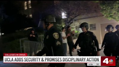 UCLA promises more police, disciplinary action amid protest