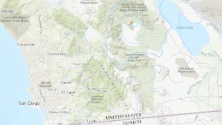 A magnitude 3.8 earthquake struck Borrego Springs in eastern San Diego County on April 13, 2024. (USGS)