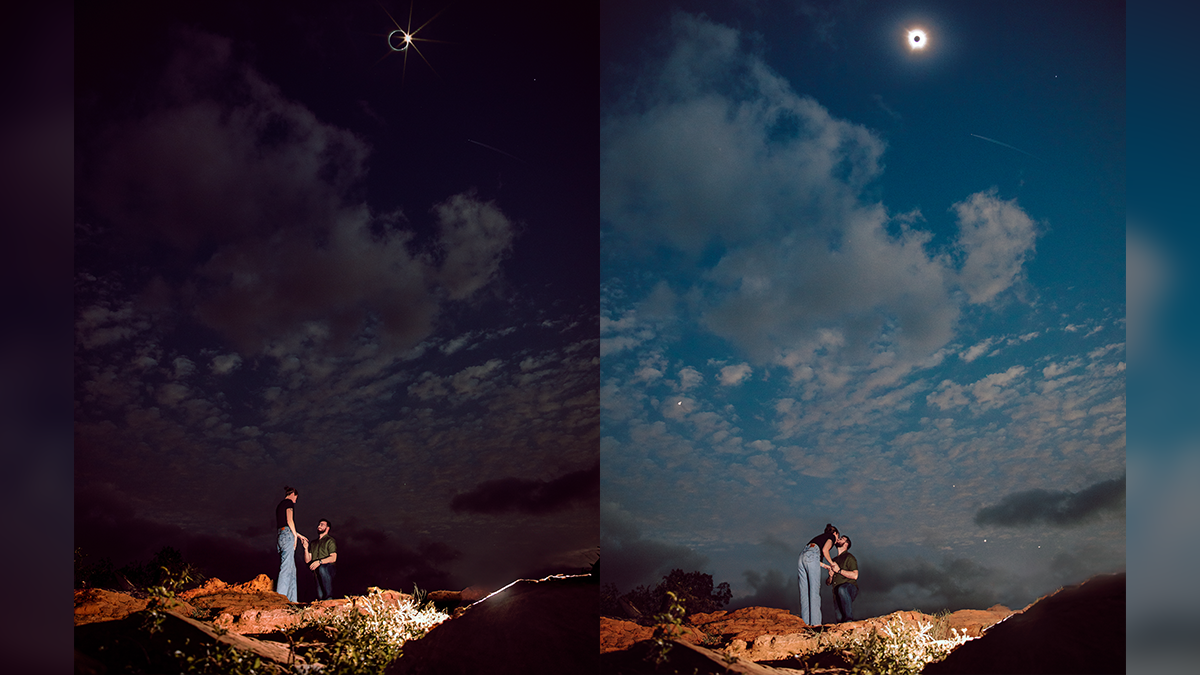 Man proposes to woman during 2024 solar eclipse in Texas NBC 7 San Diego