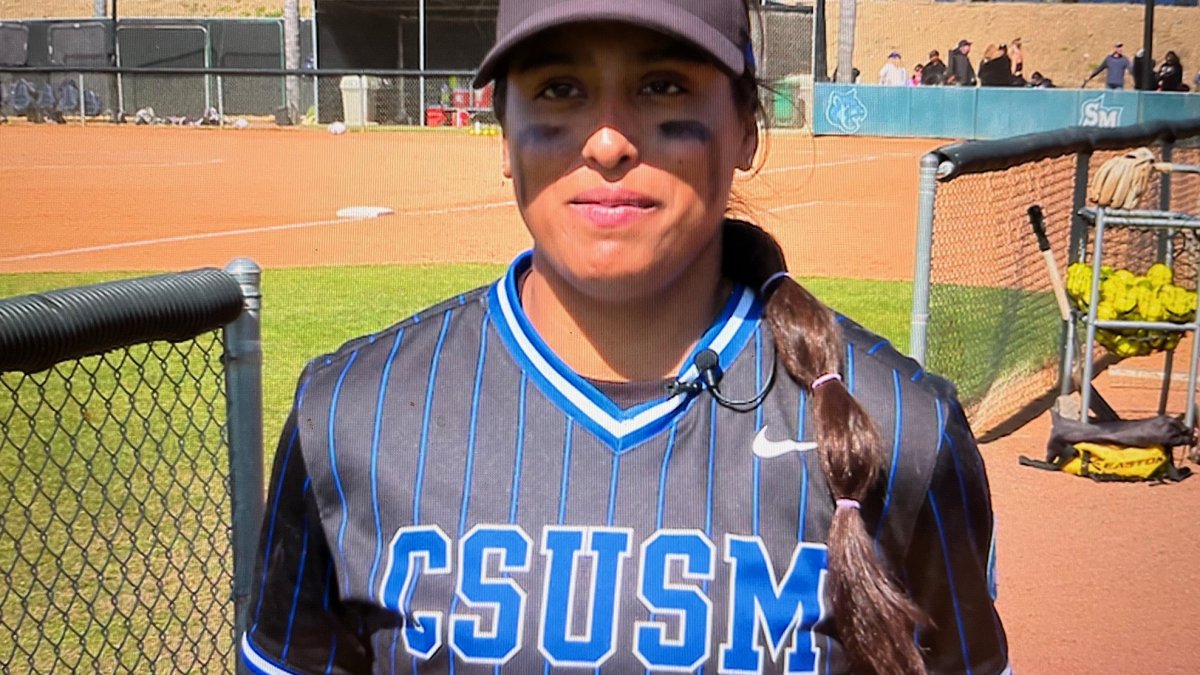 Historic Double Play: Cal State San Marcos pitches in softball ...