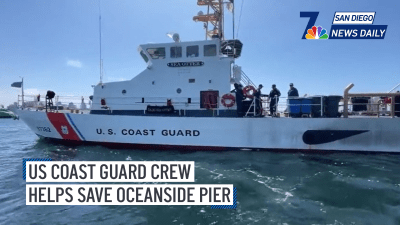 US Coast Guard crew helps save Oceanside Pier during fire | San Diego News Daily