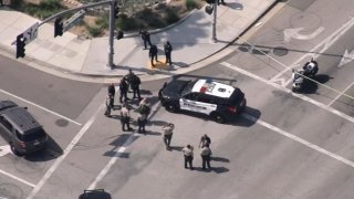 A Los Angeles County Sheriff's deputy was shot in West Covina Monday April 22, 2024.