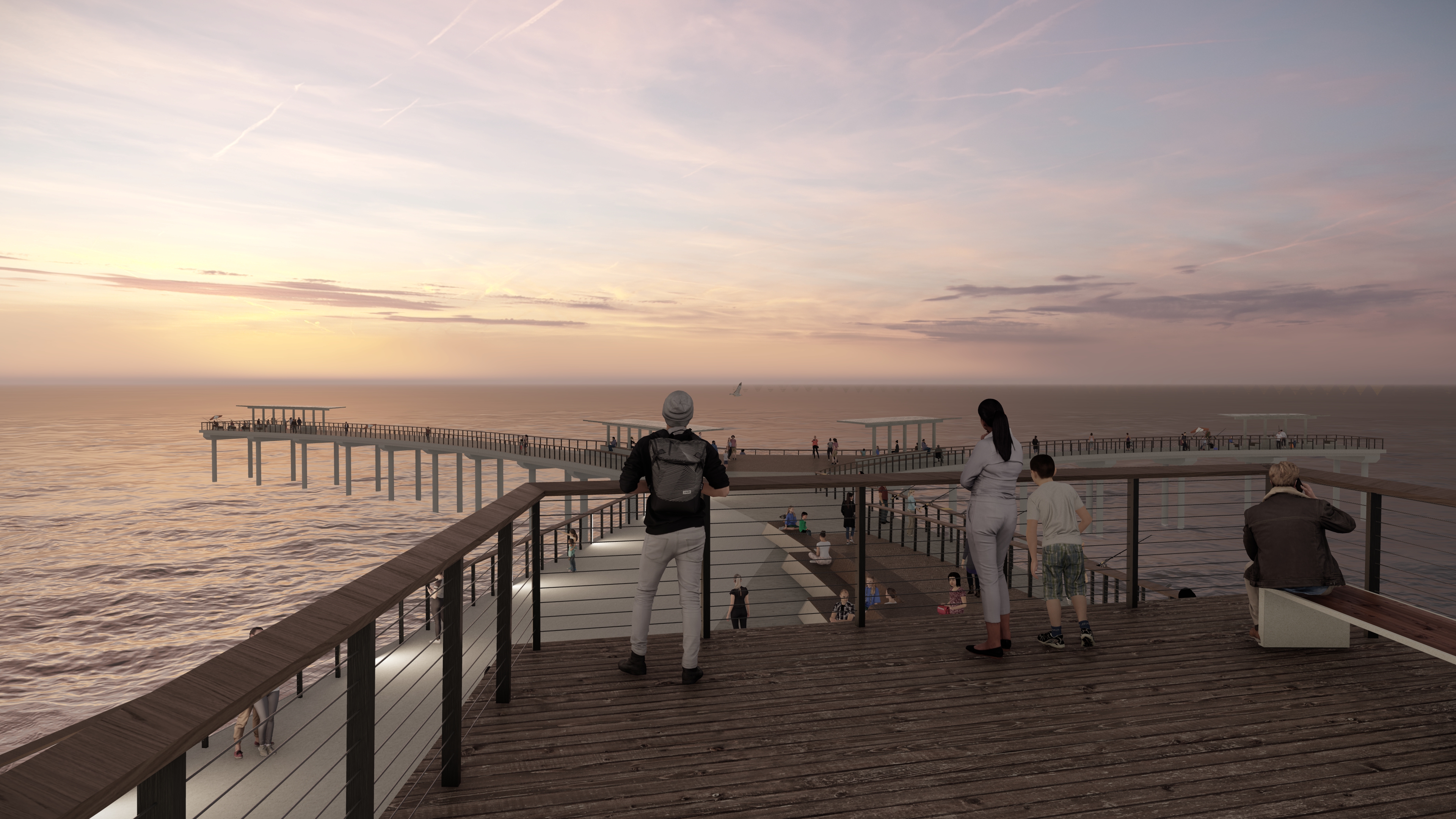 Renderings show what new Ocean Beach Pier could look like