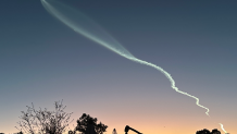 A viewer could see SpaceX's Falcon 9 rocket launch in Jamul on April 1, 2024. (Stephanie Perez)
