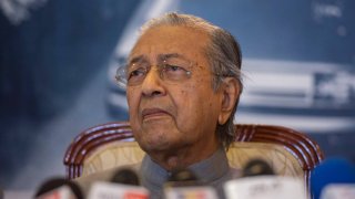 Former Prime Minister Mahathir Mohamad during a press conference in Putrajaya, Malaysia on Sept. 3, 2020.