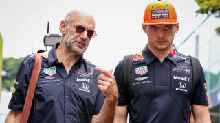 Adrian Newey and Max Verstappen.