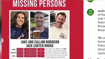 Search underway in Mexico for three friends reported missing
