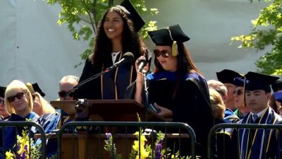 Pro-Palestinian protesters interrupt commencement ceremony at UC Berkeley