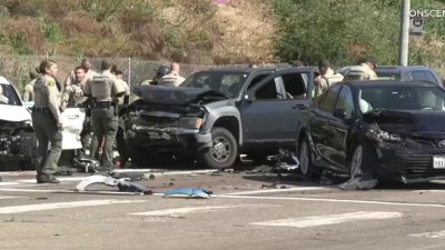 Chase ends when pursuit driver crashes into cars near Spring Valley: SDSO