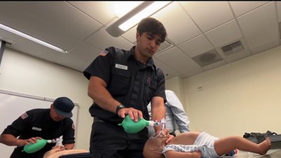 EMT students learn to be a paramedic for children