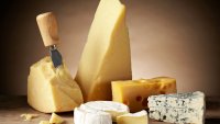 Different types of cheese.