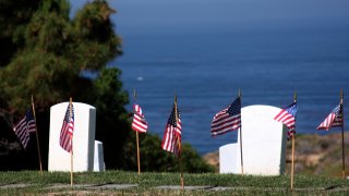 Ocean View from Fort Rosecrans Cemetery in San Diego California