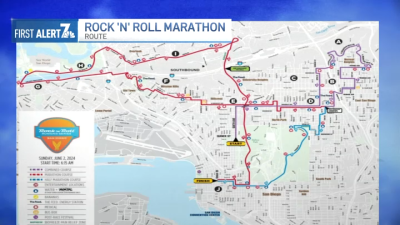 Roads closures for 2024 Rock ‘n' Roll San Diego Marathon
