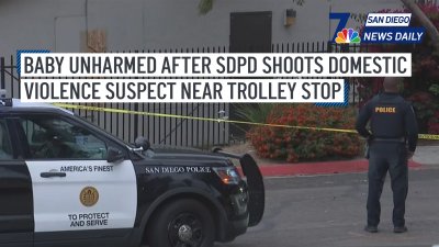 Baby unharmed after SDPD shoots domestic violence suspect near trolley stop | San Diego News Daily
