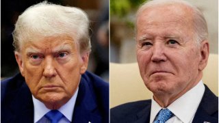 Combination picture showing former U.S. President Donald Trump and U.S. President Joe Biden.