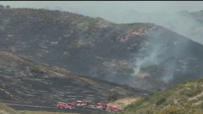 Cal Fire, SDFD sends crews during prescribed burn on MCAS Miramar