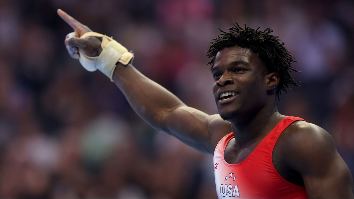 Frederick Richard leads men’s gymnastics competition after Day 1 NBC