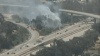 Small brush fire starts along I-805 in South Bay