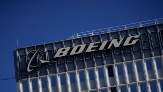 Boeing Co. sign.