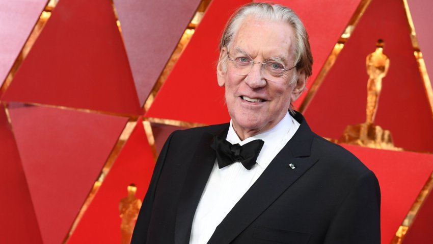 Canadian actor Donald Sutherland arrives for the 90th Annual Academy Awards on March 4, 2018, in Hollywood, California.