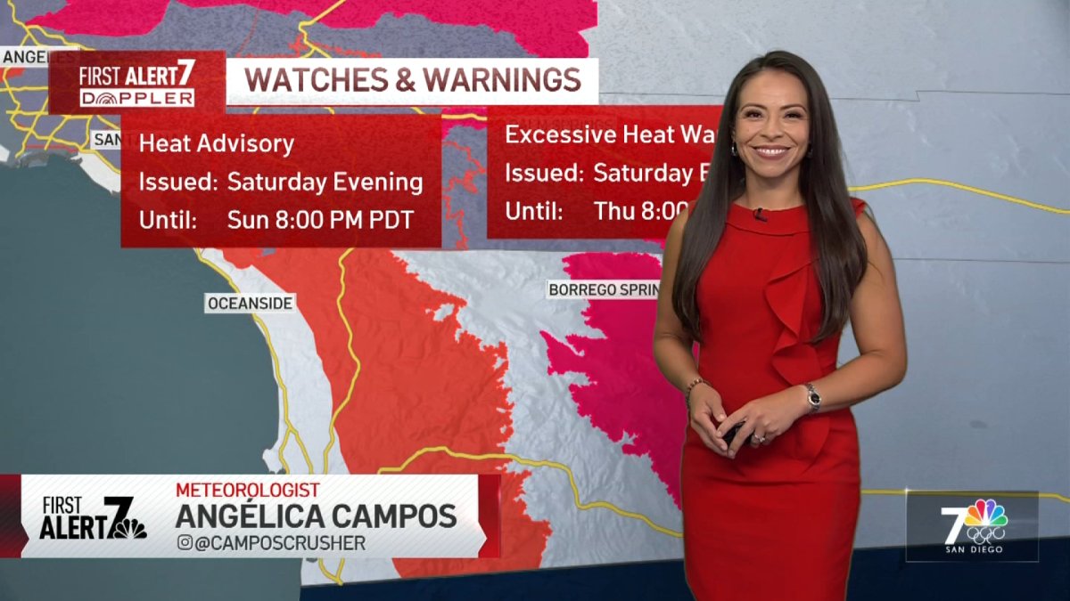 Angelica Campos’ morning weather forecast for June 23, 2024 – NBC 7 San ...