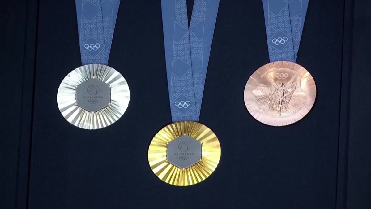 2024 Olympics full medal standings Gold, silver, weighted total NBC