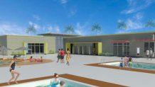 Renderings presented to city council show the plan for Mira Mesa park.
