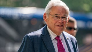 U.S. Senator Robert Menendez, D-N.J., arrives at federal court for his bribery trial in connection with an alleged corrupt relationship with three New Jersey businessmen, in New York City on May 21, 2024.