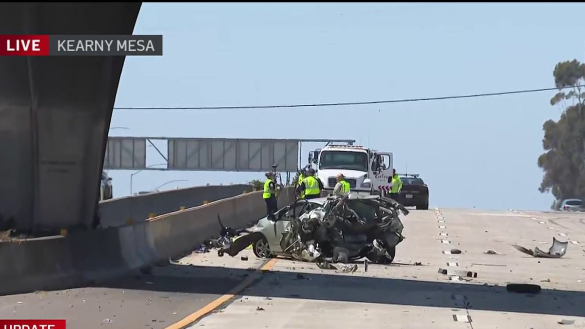 Four killed in multi-car crash on SR-163 – NBC 7 San Diego