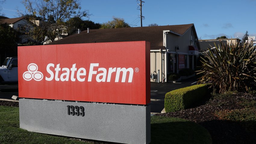 PINOLE, CALIFORNIA – JANUARY 03: A sign is posted in front of a State Farm insurance office on January 03, 2024 in Pinole, California. The California Department of Insurance approved a rate increase of 20 percent for State Farm home insurance policies. State Farm insures nearly one in ten homes in California. The new rates are expected to go into effect on March 15. (Photo by Justin Sullivan/Getty Images)