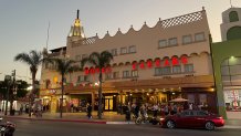 The outside of Hotel Caesar's in Tijuana.