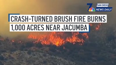 Crash-turned brush fire burns 1,000 acres near Jacumba | San Diego News Daily