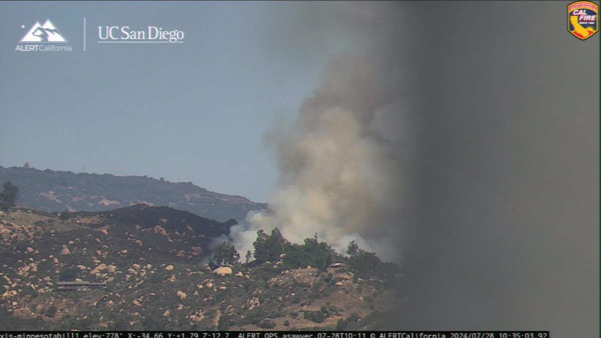 Firefighters knock down brush fire north of Fallbrook, gain 100% ...