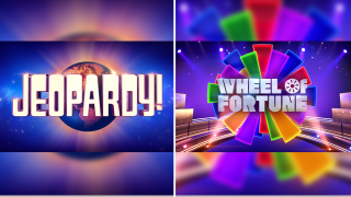 Jeopardy logo and a Wheel of Fortune logo.