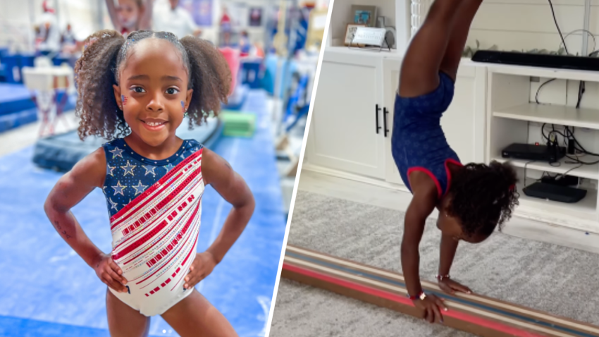 5-year-old gymnast Nova Davidson