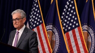 U.S. Federal Reserve Chair Jerome Powell holds a press conference following a two-day meeting of the Federal Open Market Committee on interest rate policy in Washington, U.S., July 31, 2024. 