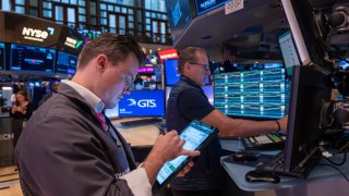 The floor of the New York Stock Exchange.