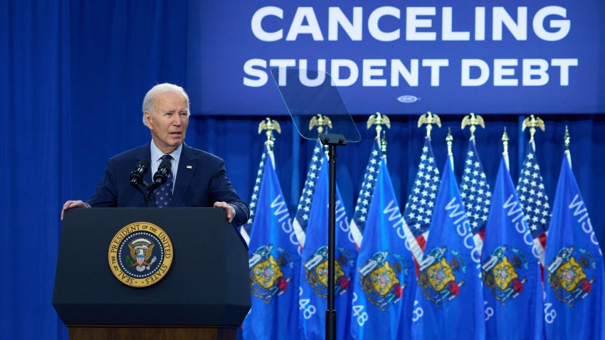 US President Joe Biden speaks during an event