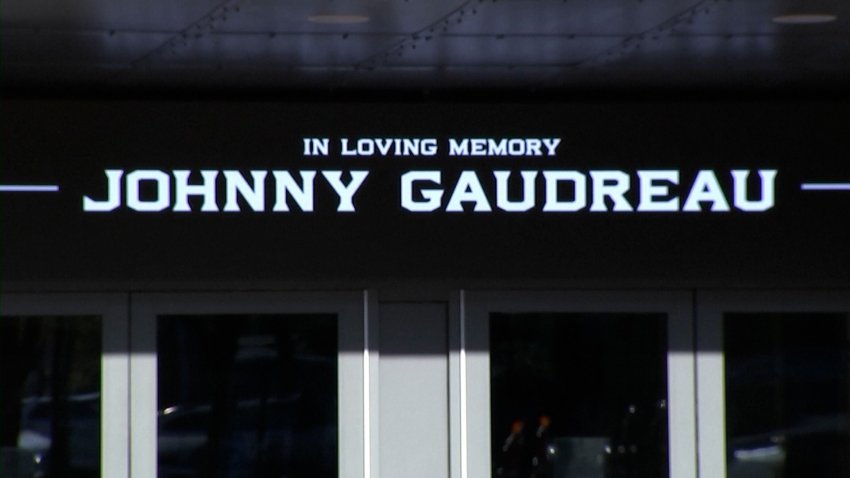 A sign outside the Nationwide Arena in Columbus, Ohio