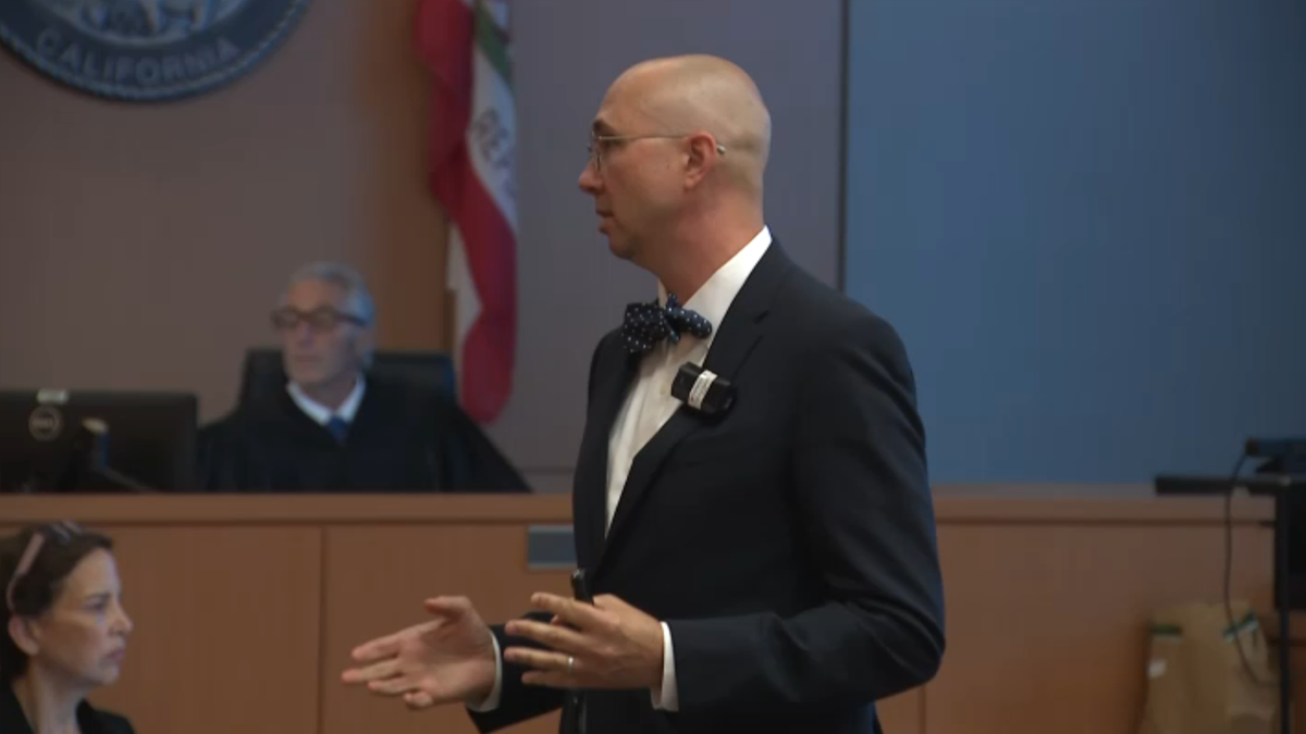 San Diego County public defender Abe Genser delivers closing arguments in the Parrish Chambers Jr. murder trial.