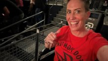 Debra Brennan takes a selfie at the Foo Fighters concert in San Diego August 7