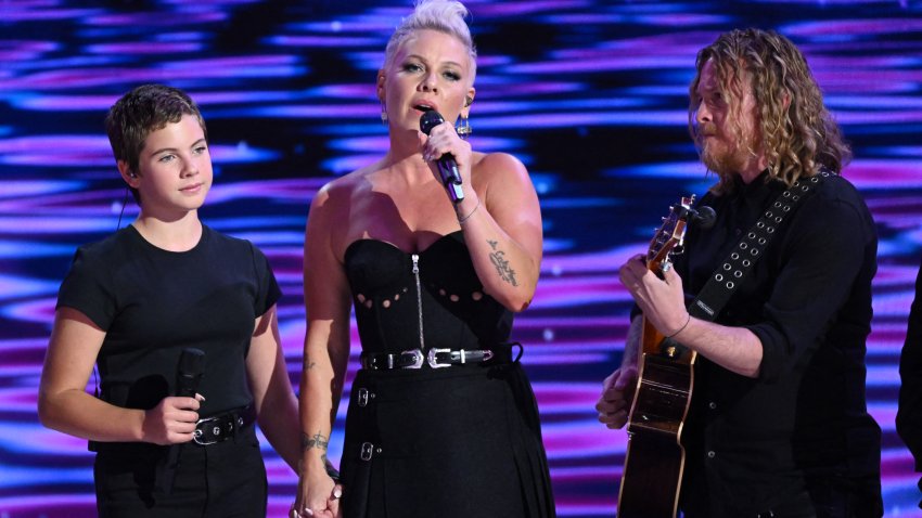 Pink performs