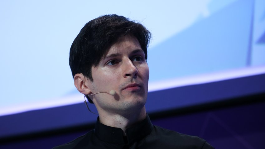 Pavel Durov, chief executive officer of Telegram, at the Mobile World Congress in Barcelona, Spain, on Tuesday, Feb. 23, 2016. Durov was detained in France, on Saturday, Aug. 24, 2024, over claims that the messaging service failed to properly fight crime on the app.