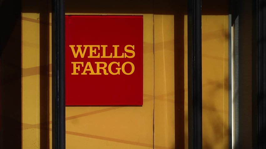 Wells Fargo logo is seen in Washington D.C.