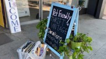 A sign in front of BeLoved Finds Thrift & Vintage on Aug. 21, 2024.