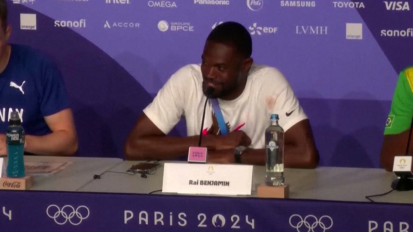 Team USA's Rai Benjamin on winning gold at the 400m hurdles