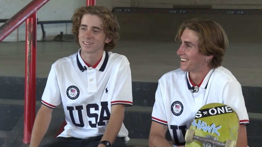 Gavin Bottger from Oceanside on the left, and Tate Carew from Point Loma on the right.